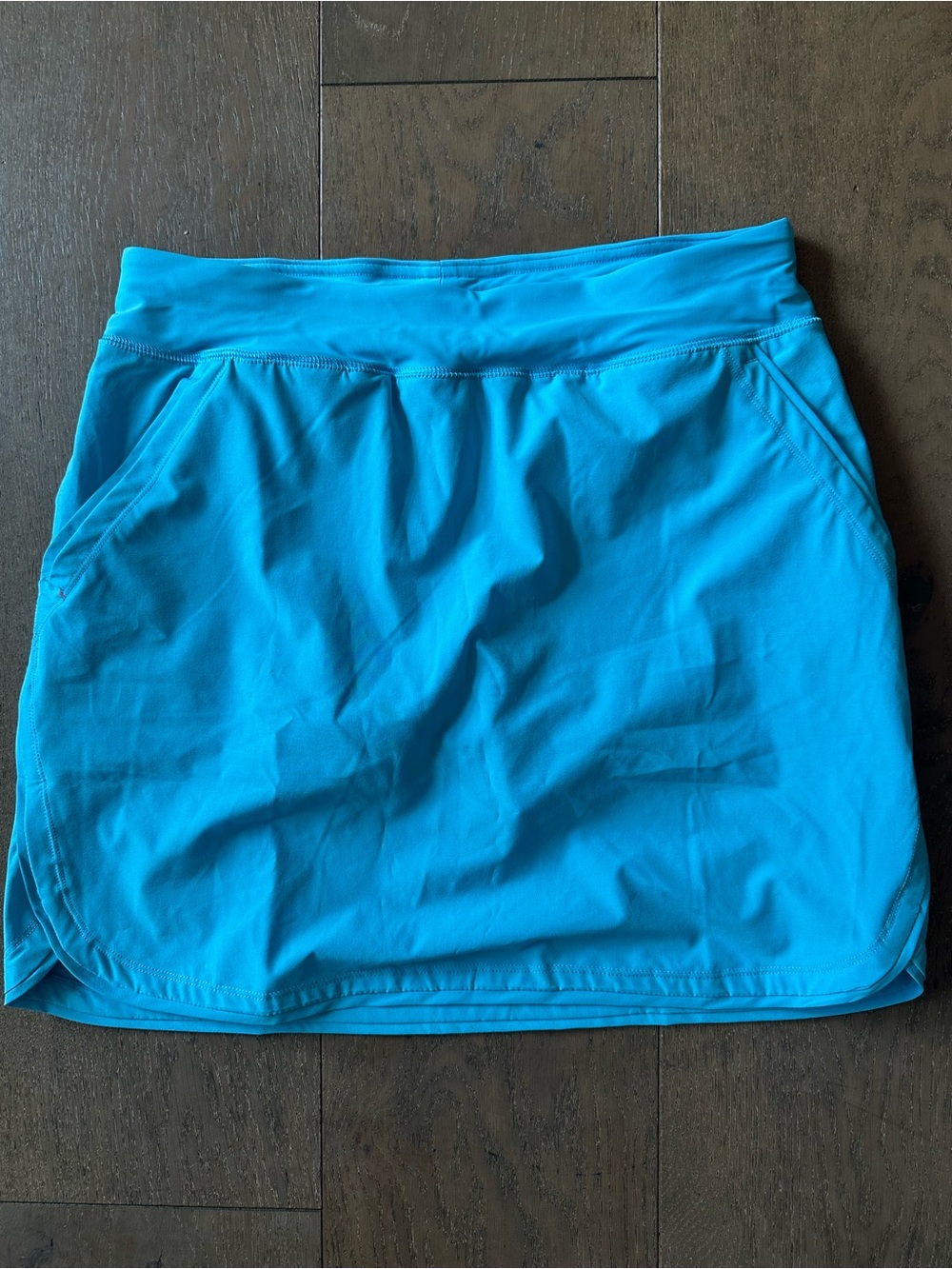 Lands’ End Aqua Blue Active Skort Size 6 Built In Shorts Golf Tennis Pickleball